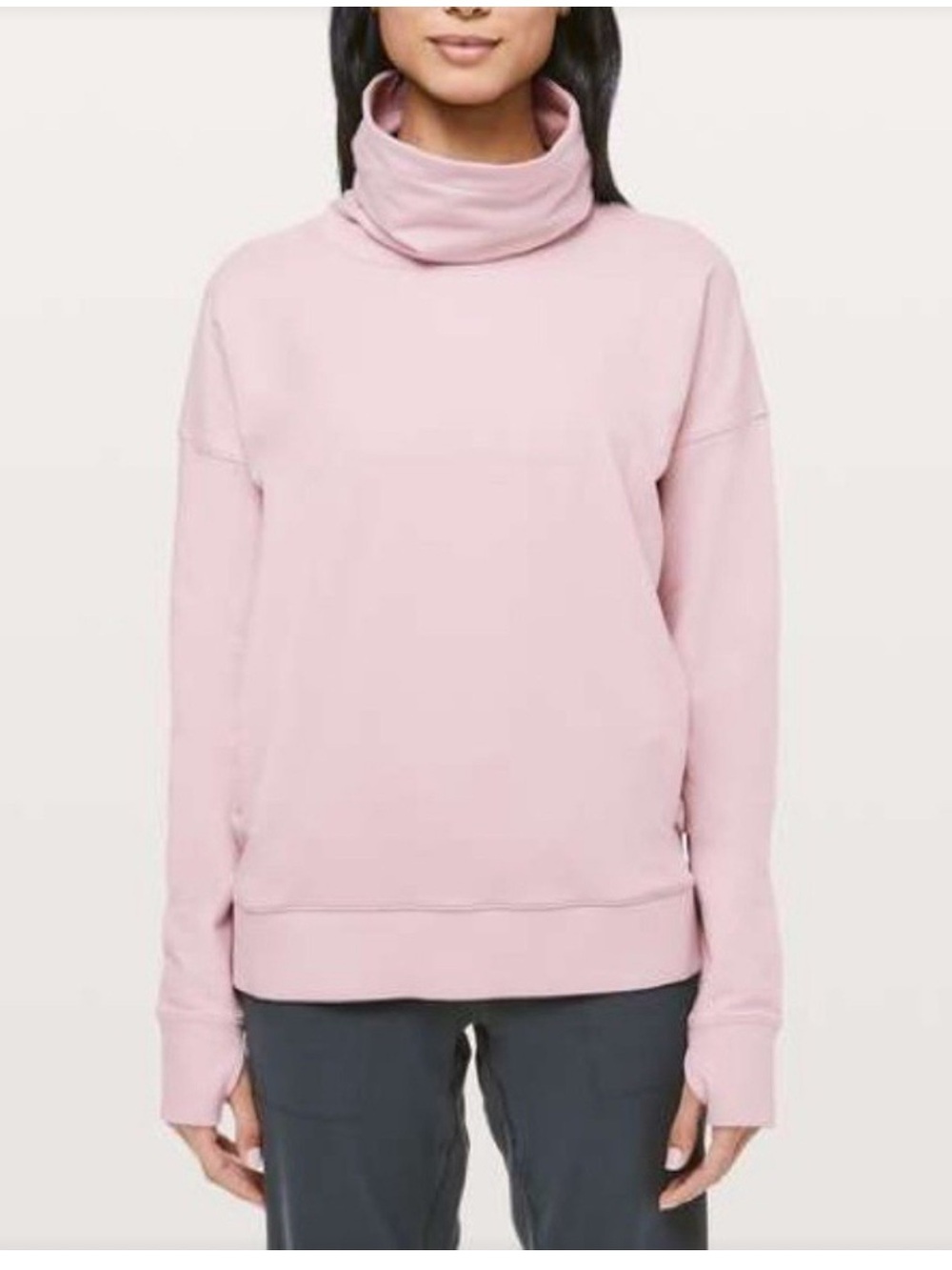 lululemon athletica  Go Gorward Mauve Cowl Neck Sweatshirt